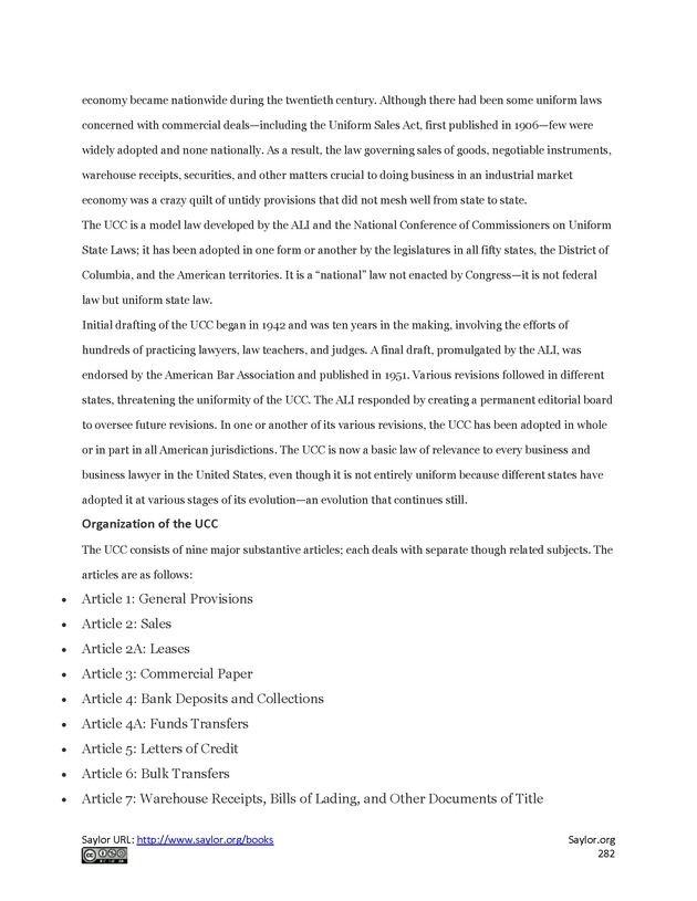 Business Law and the Legal Environment - Page 282